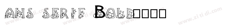 ans serif Bold字体转换